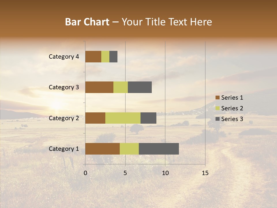 Meadow Landscapes Evening PowerPoint Template