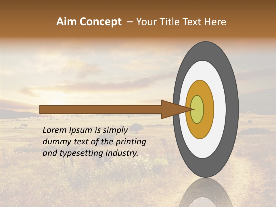 Meadow Landscapes Evening PowerPoint Template