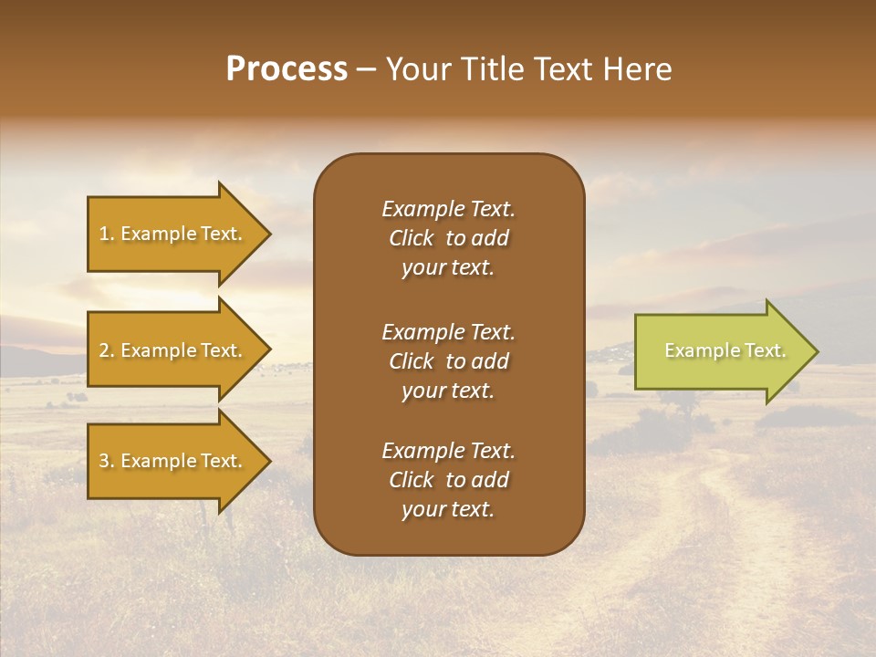 Meadow Landscapes Evening PowerPoint Template