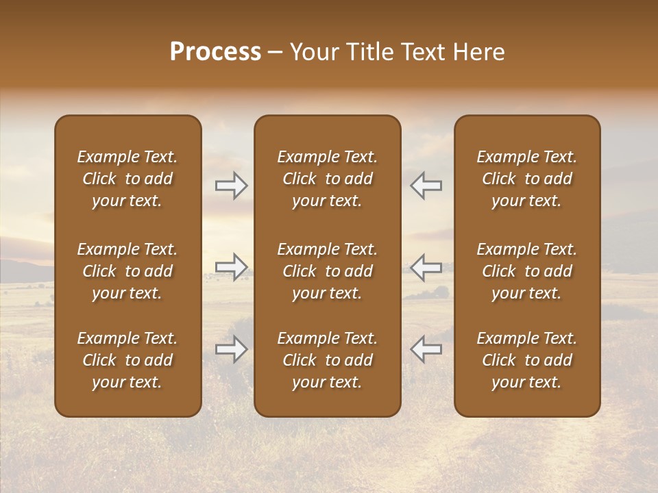 Meadow Landscapes Evening PowerPoint Template