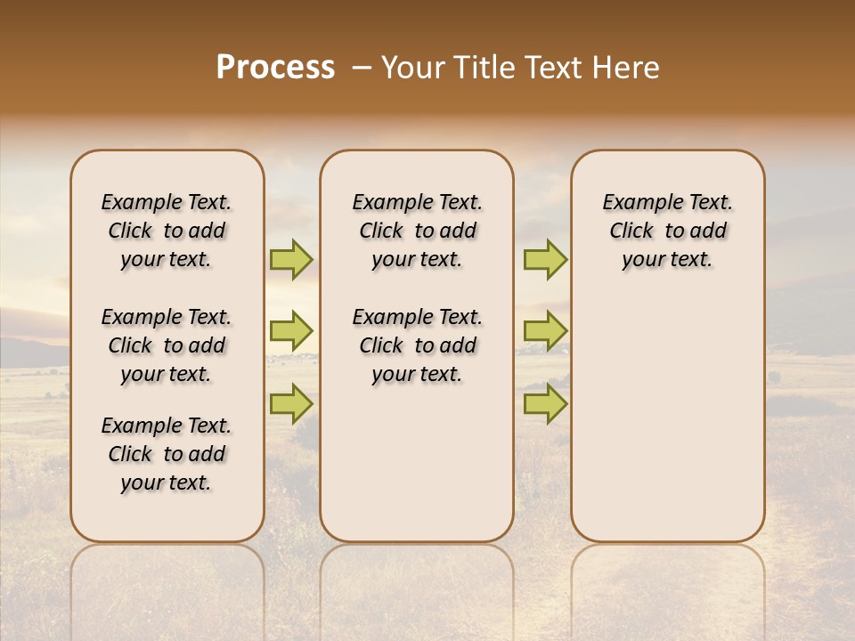 Meadow Landscapes Evening PowerPoint Template