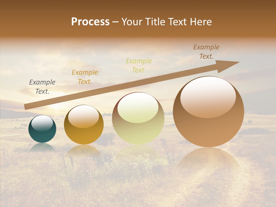 Meadow Landscapes Evening PowerPoint Template