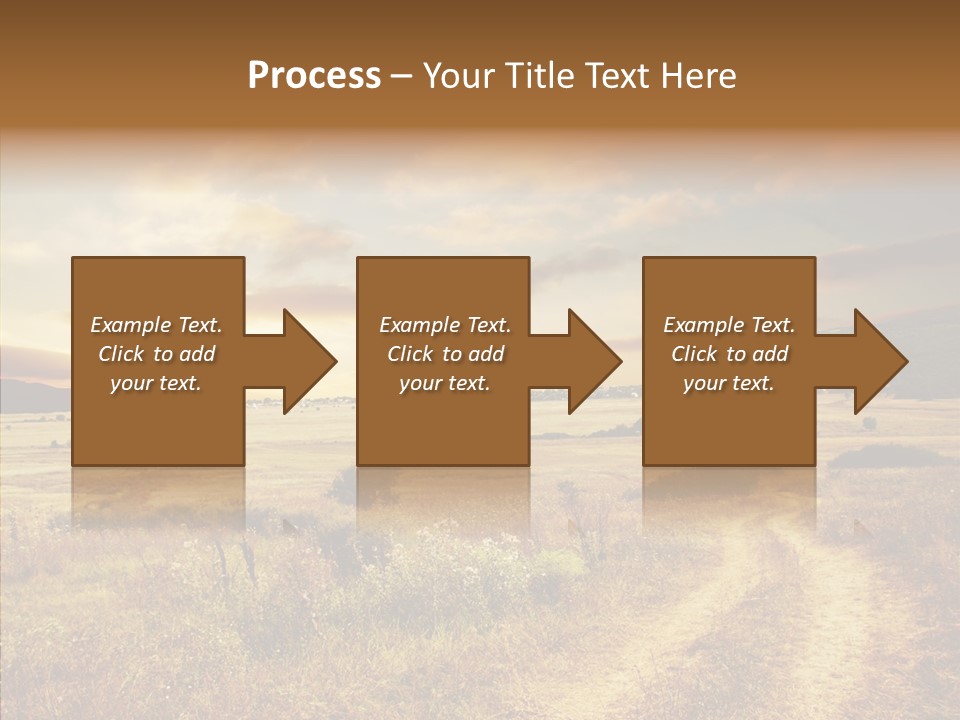 Meadow Landscapes Evening PowerPoint Template