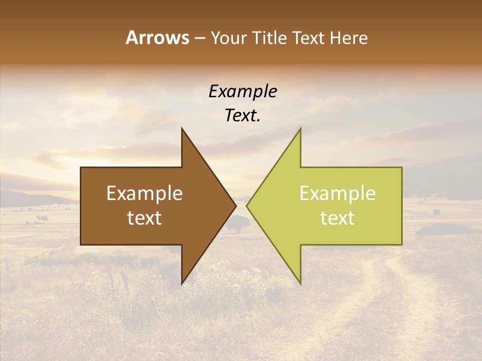 Meadow Landscapes Evening PowerPoint Template