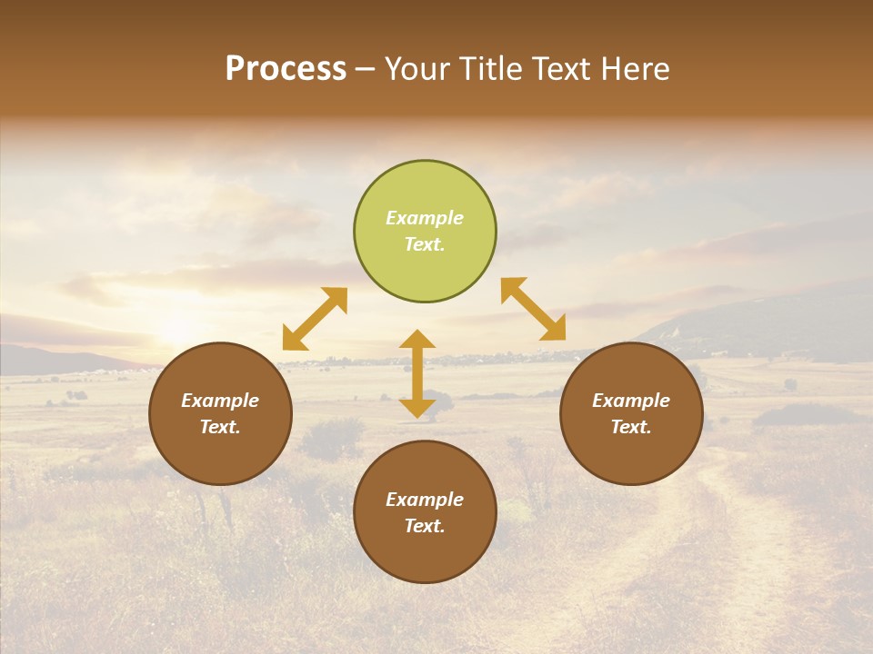 Meadow Landscapes Evening PowerPoint Template