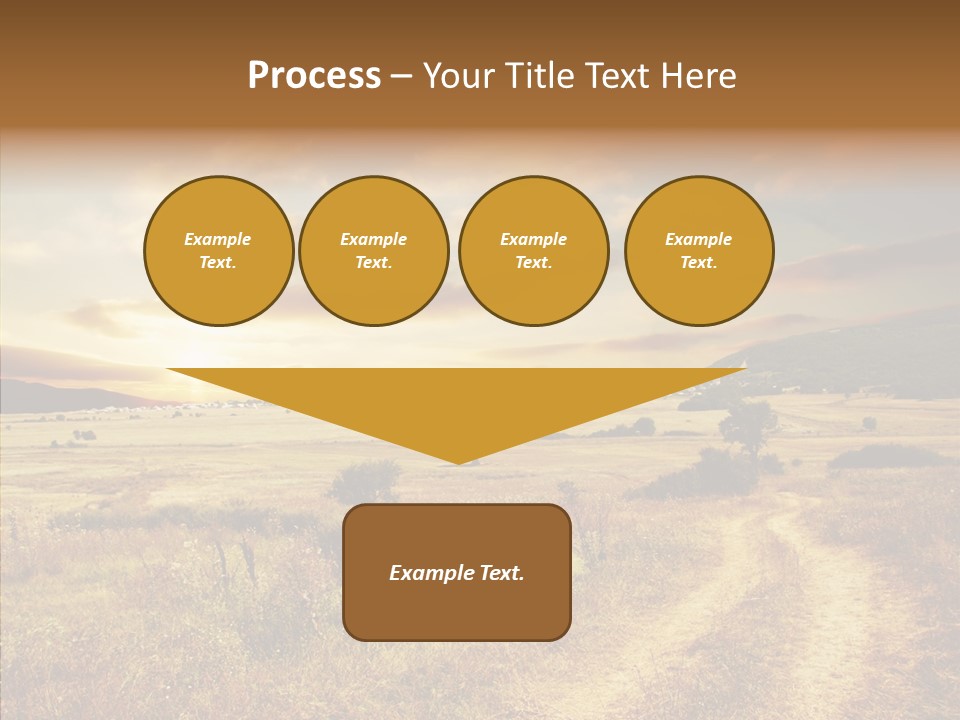 Meadow Landscapes Evening PowerPoint Template