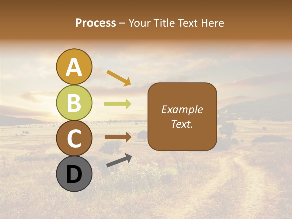 Meadow Landscapes Evening PowerPoint Template