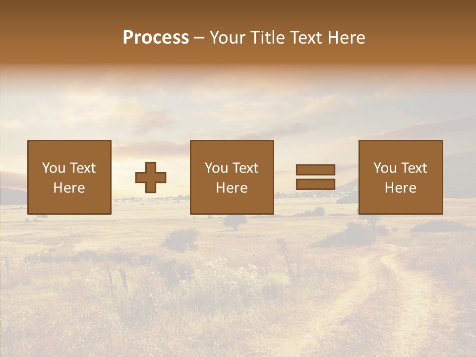 Meadow Landscapes Evening PowerPoint Template