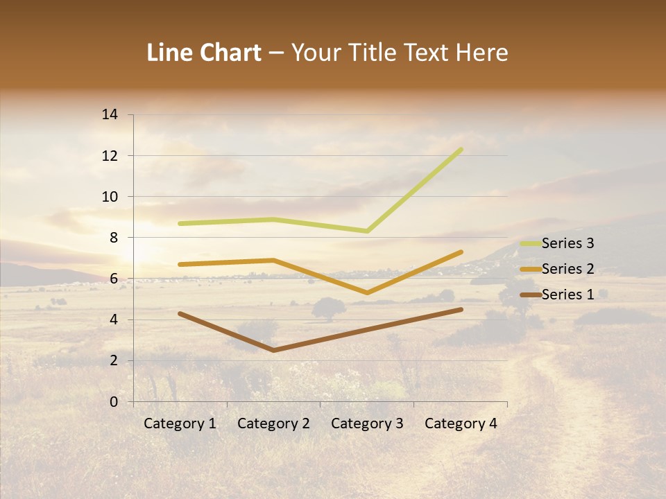 Meadow Landscapes Evening PowerPoint Template