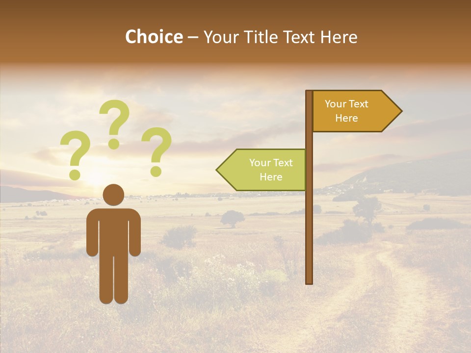 Meadow Landscapes Evening PowerPoint Template