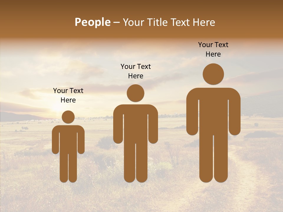 Meadow Landscapes Evening PowerPoint Template