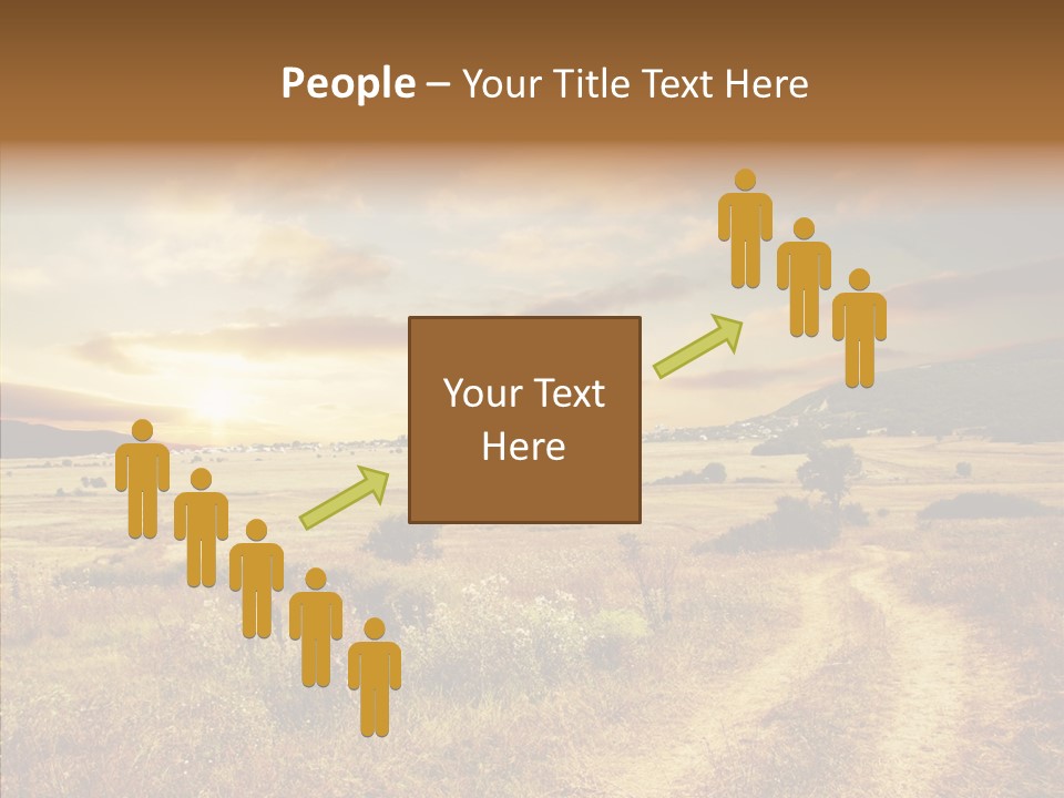 Meadow Landscapes Evening PowerPoint Template