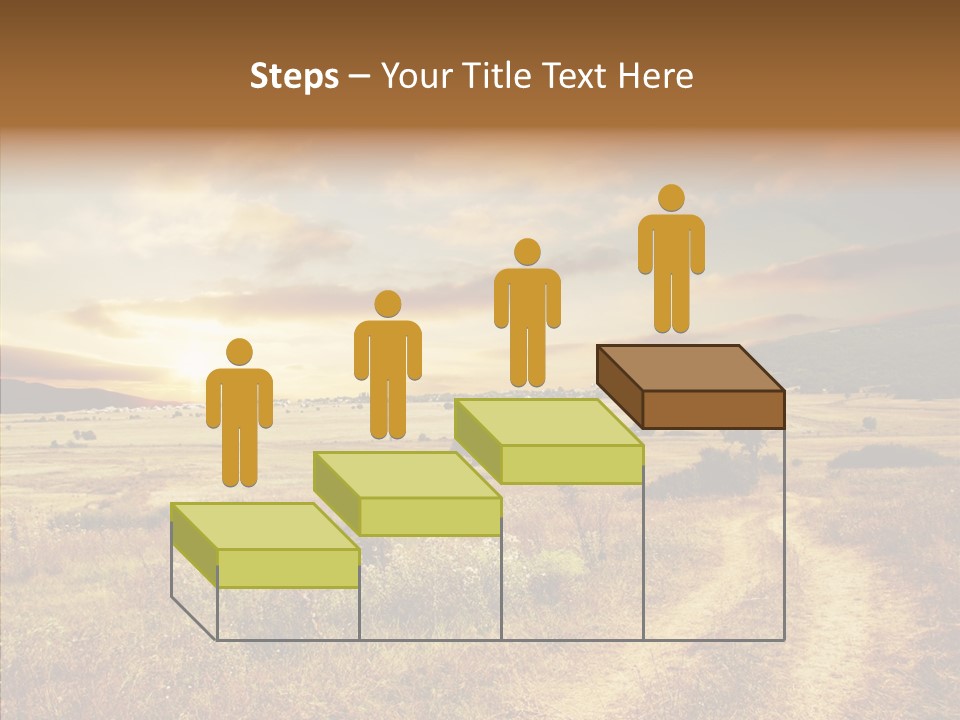 Meadow Landscapes Evening PowerPoint Template