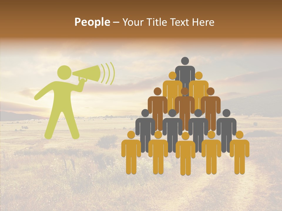 Meadow Landscapes Evening PowerPoint Template