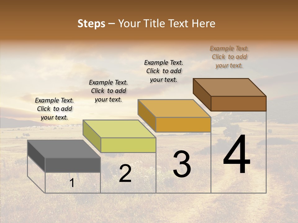 Meadow Landscapes Evening PowerPoint Template