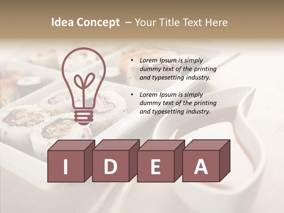 Chair Happy Room PowerPoint Template