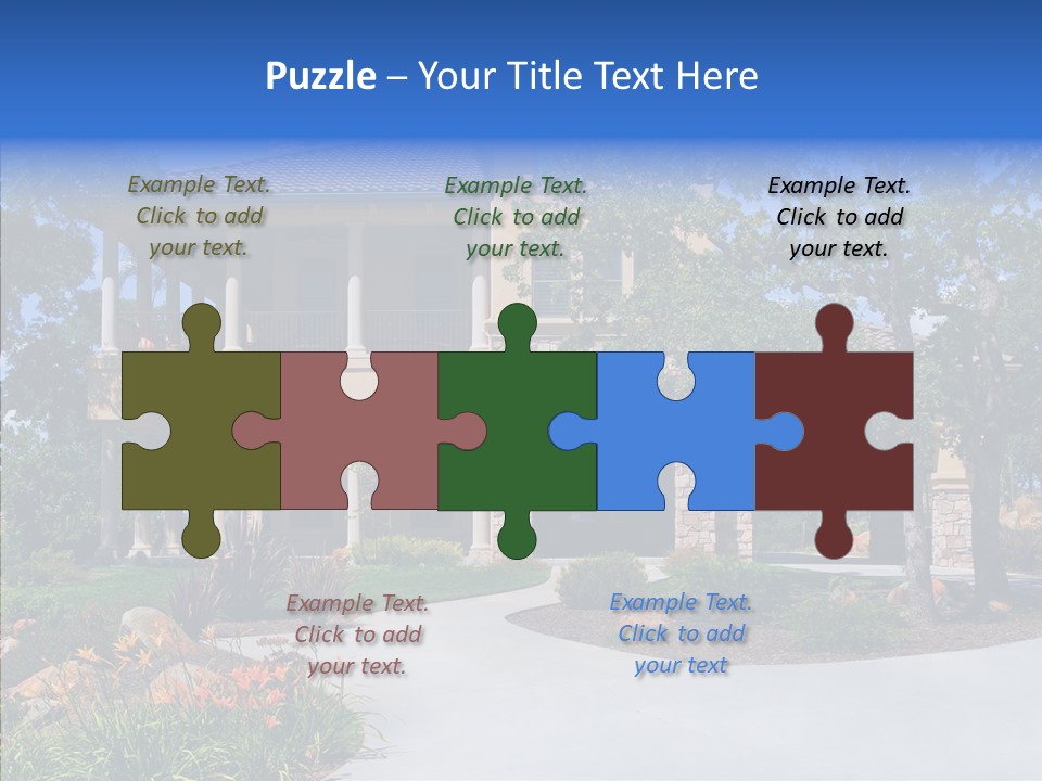 Household Old Neighborhood PowerPoint Template