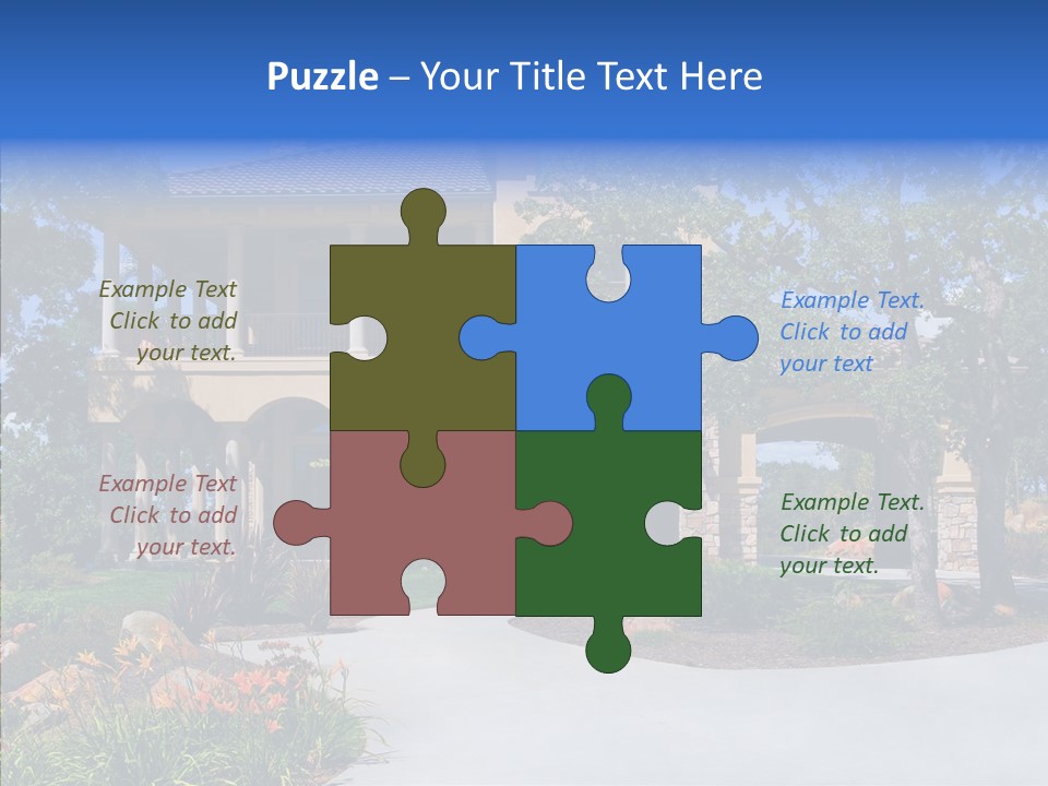 Household Old Neighborhood PowerPoint Template
