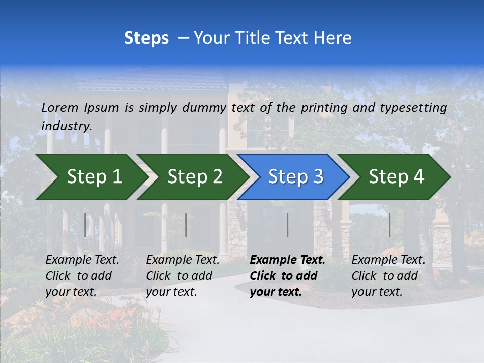 Household Old Neighborhood PowerPoint Template