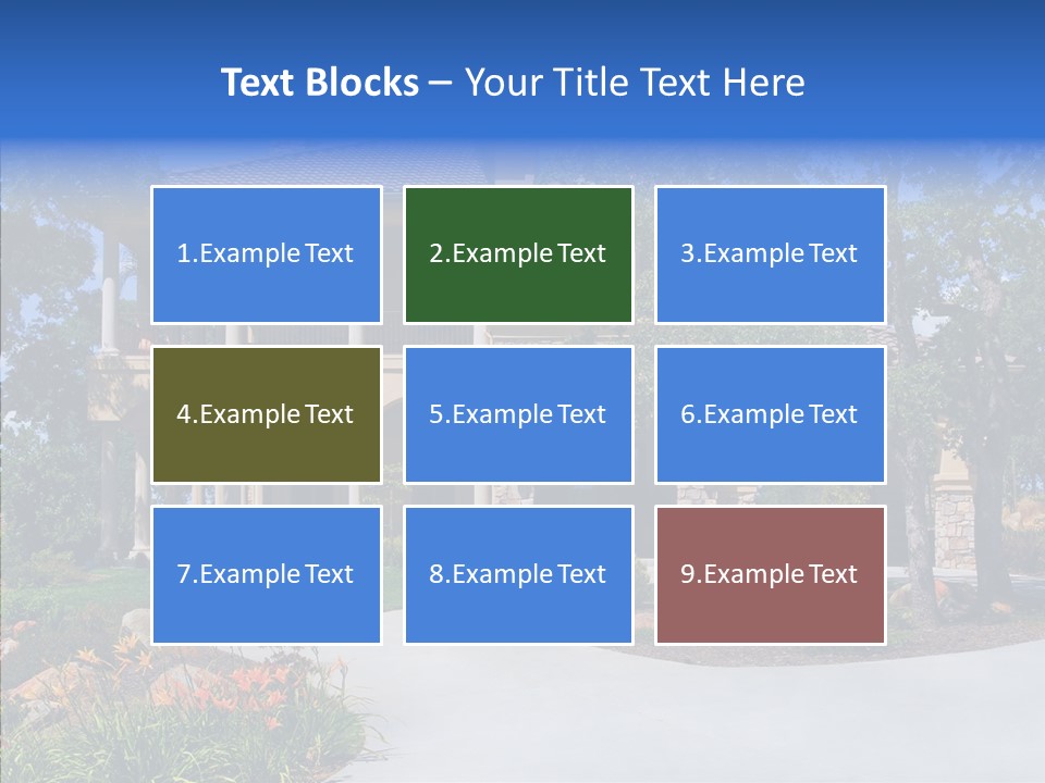 Household Old Neighborhood PowerPoint Template