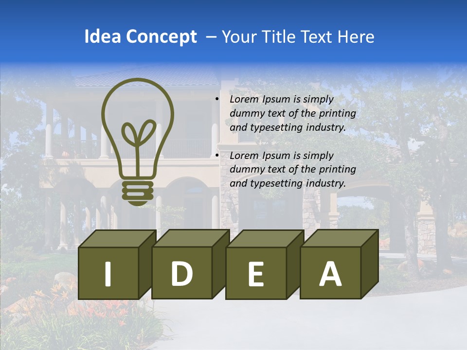 Household Old Neighborhood PowerPoint Template