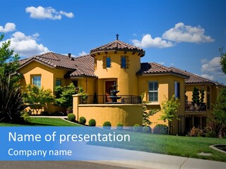 City Lawn Property PowerPoint Template