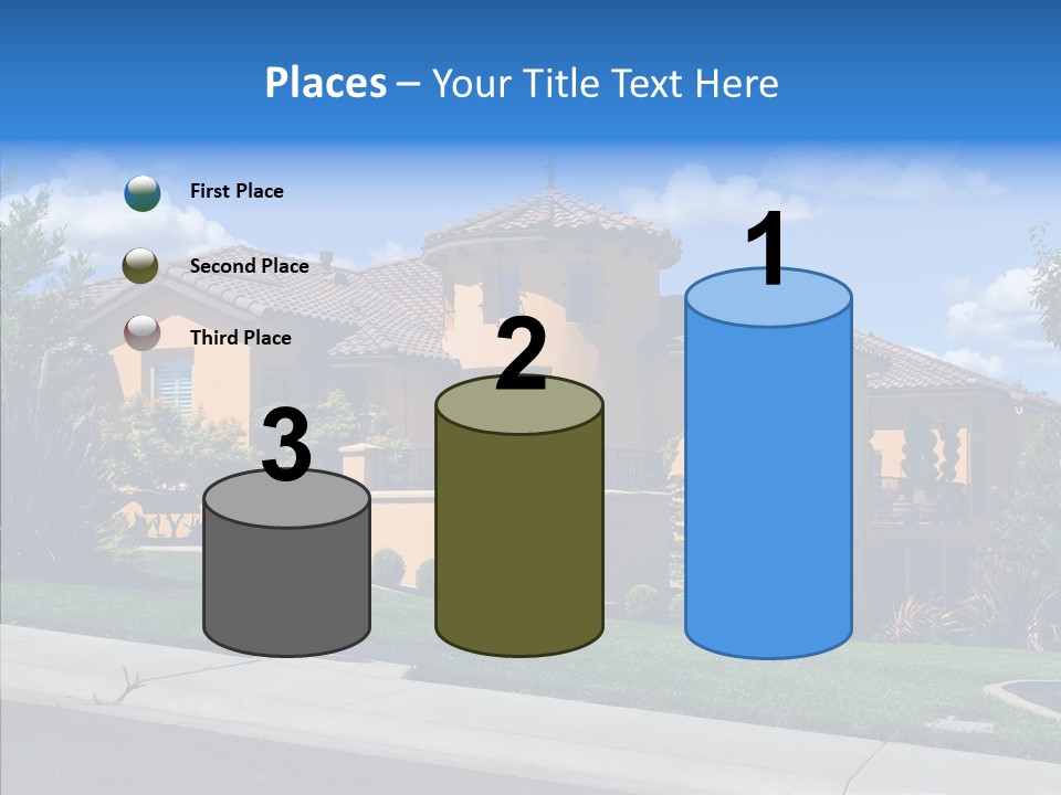 City Lawn Property PowerPoint Template