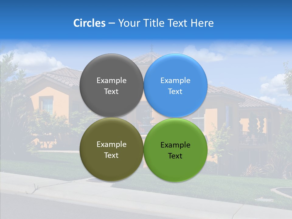City Lawn Property PowerPoint Template
