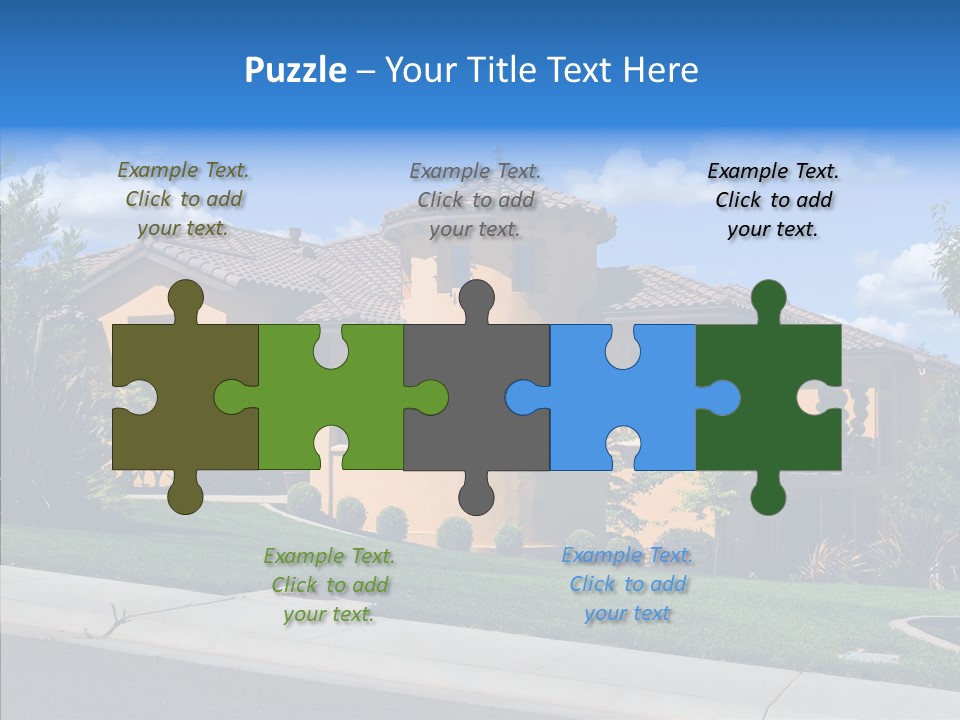 City Lawn Property PowerPoint Template