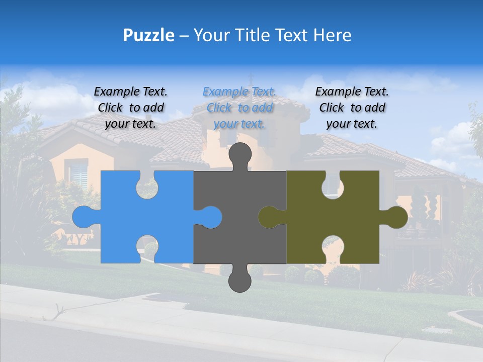 City Lawn Property PowerPoint Template