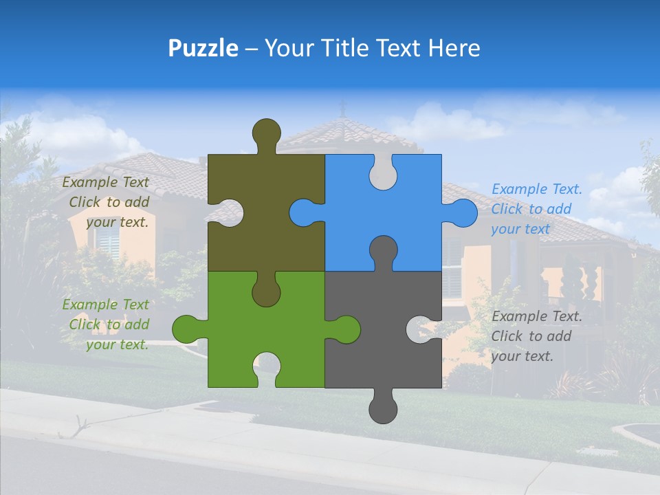 City Lawn Property PowerPoint Template