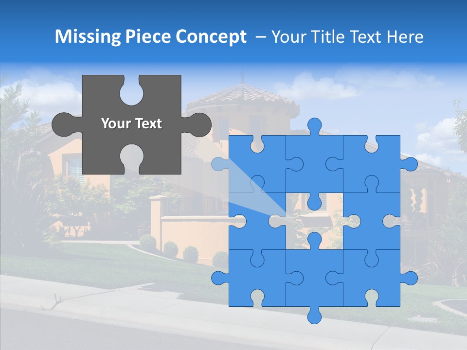 City Lawn Property PowerPoint Template