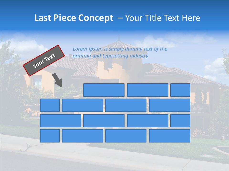 City Lawn Property PowerPoint Template