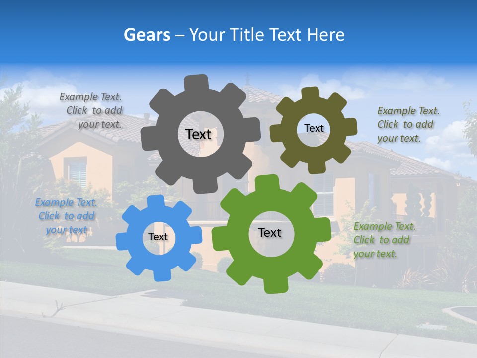 City Lawn Property PowerPoint Template