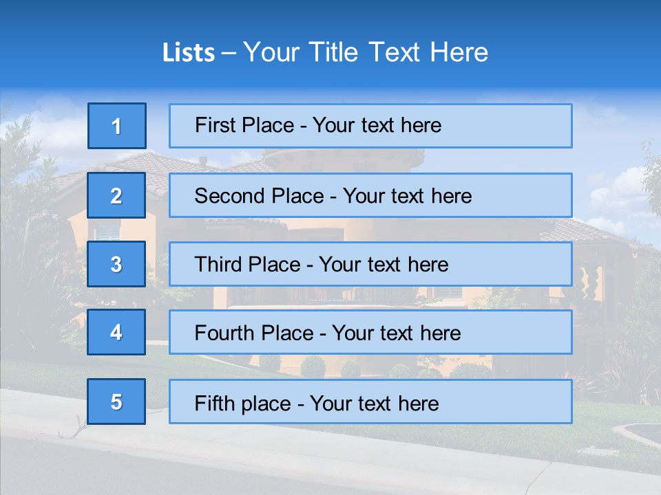 City Lawn Property PowerPoint Template