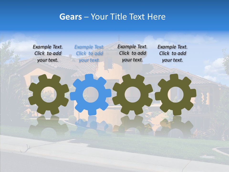 City Lawn Property PowerPoint Template