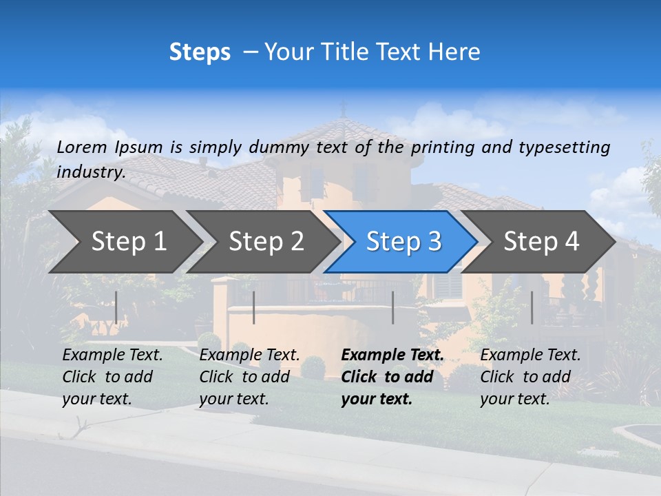 City Lawn Property PowerPoint Template