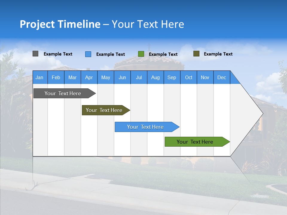 City Lawn Property PowerPoint Template