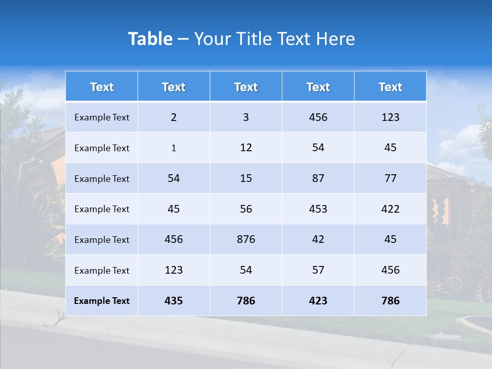 City Lawn Property PowerPoint Template