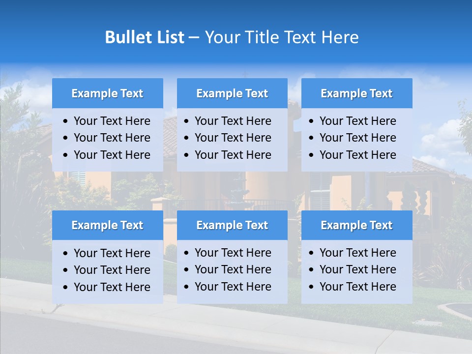 City Lawn Property PowerPoint Template