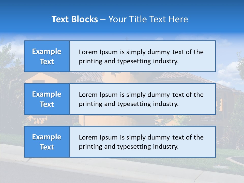 City Lawn Property PowerPoint Template