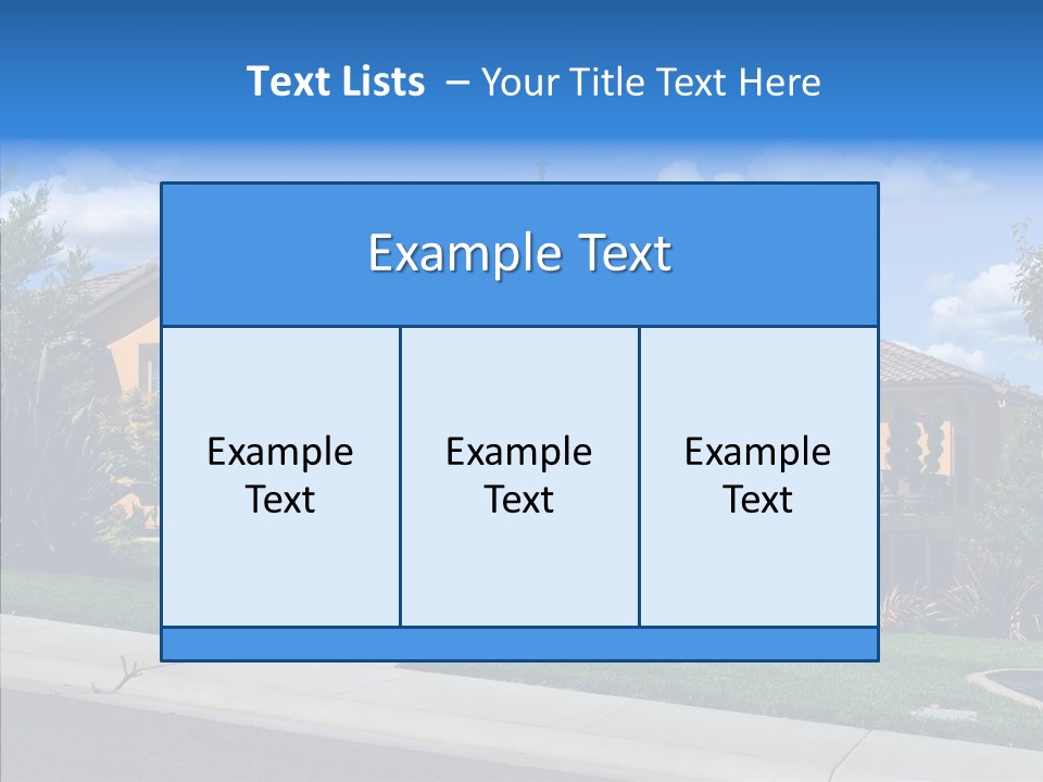 City Lawn Property PowerPoint Template