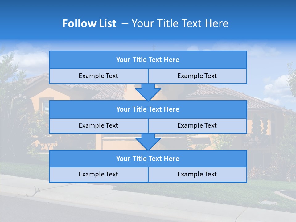 City Lawn Property PowerPoint Template