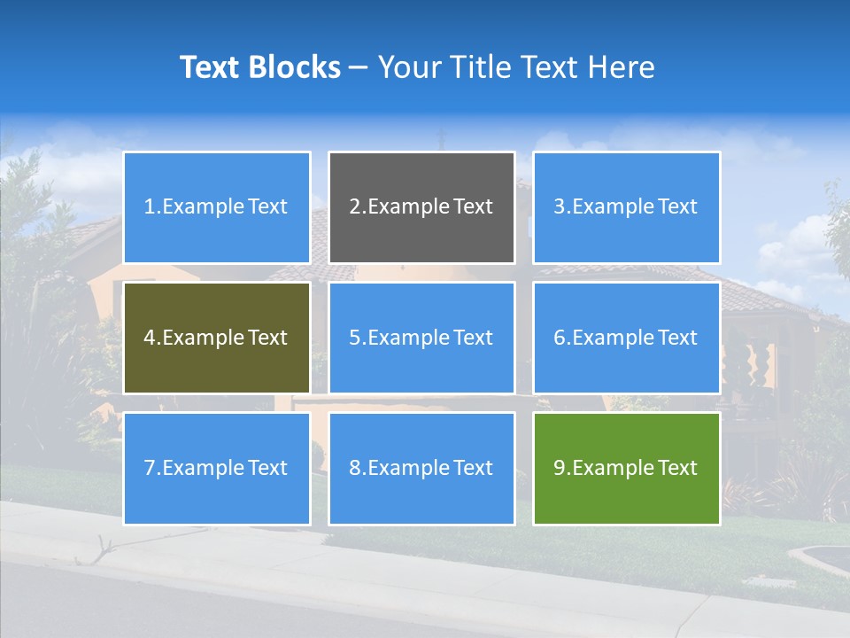 City Lawn Property PowerPoint Template