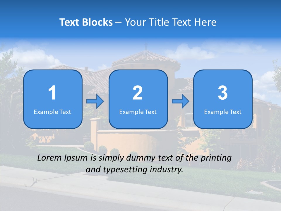 City Lawn Property PowerPoint Template