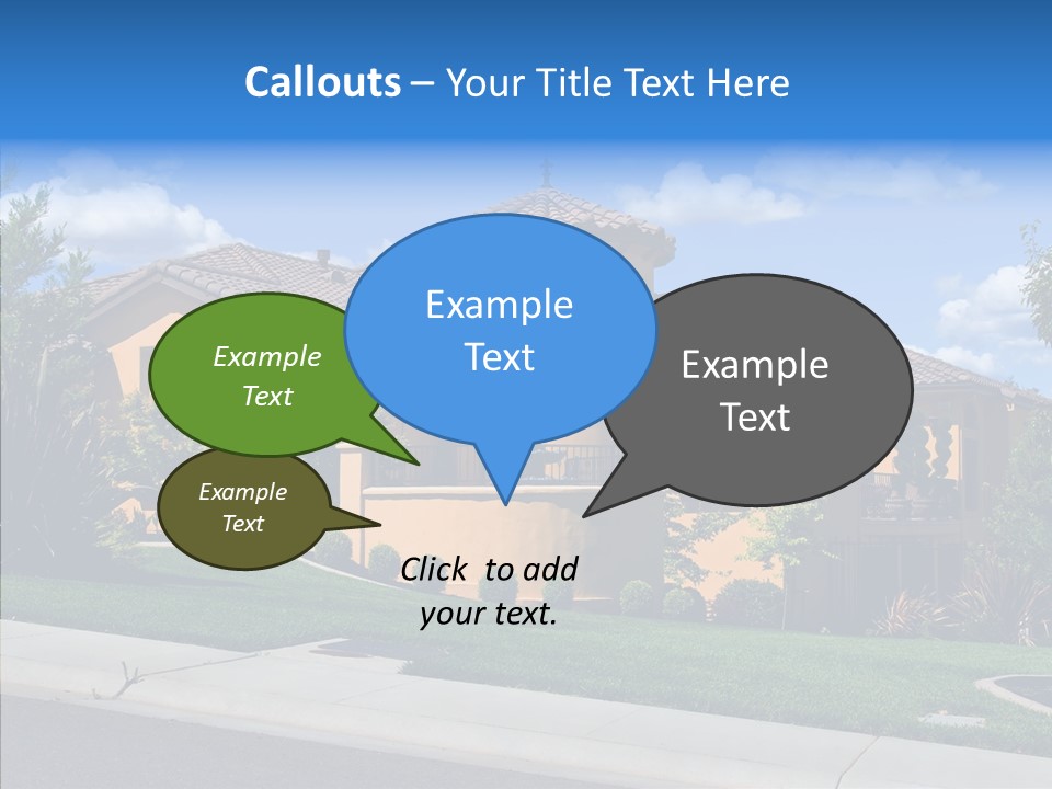 City Lawn Property PowerPoint Template