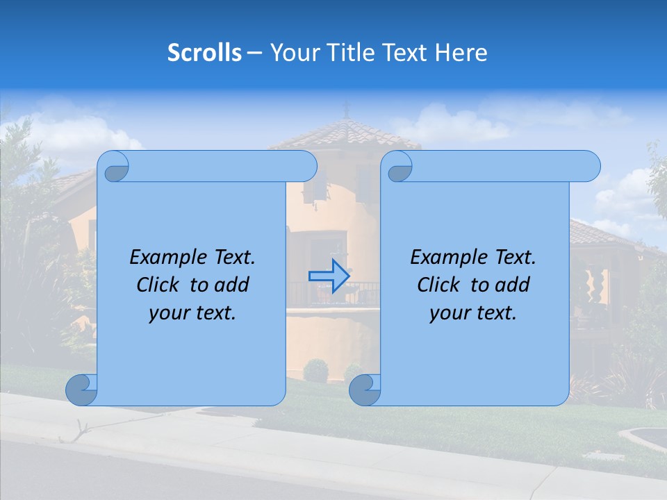 City Lawn Property PowerPoint Template