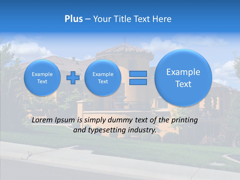 City Lawn Property PowerPoint Template