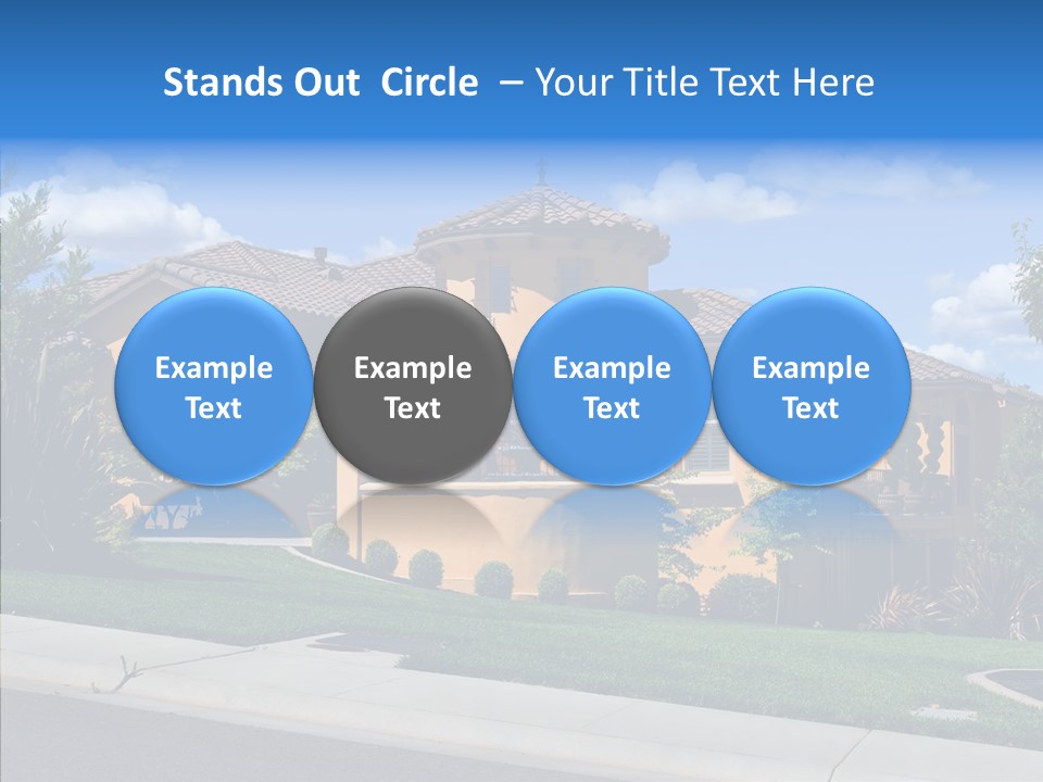 City Lawn Property PowerPoint Template