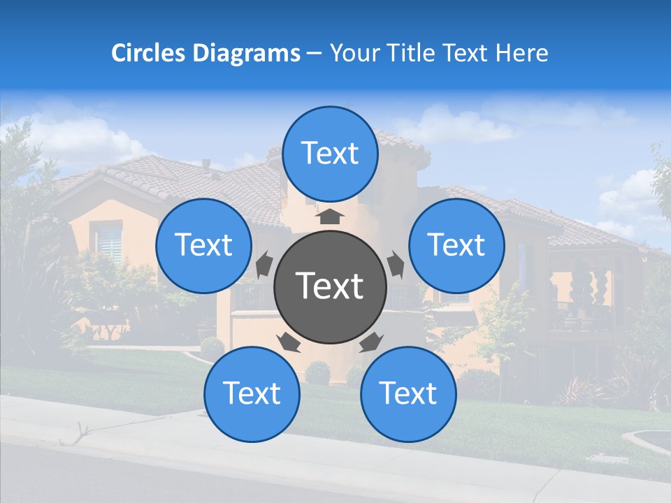 City Lawn Property PowerPoint Template